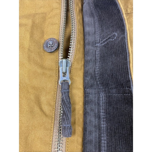 ORVIS Heritage Field Coat Men XXL Waxed Jacket Brown Corduroy Collar Line Rare - Picture 8 of 15